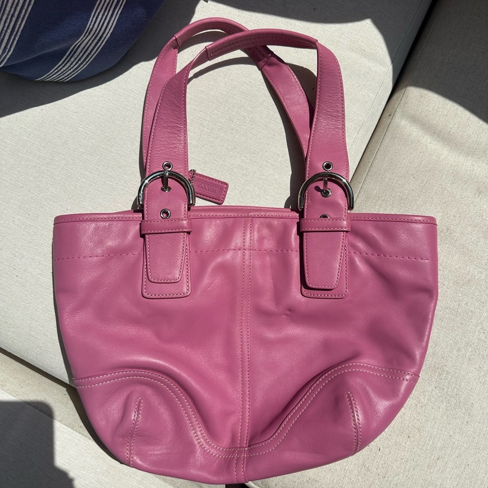 Vintage Coach Pink SoHo Tote